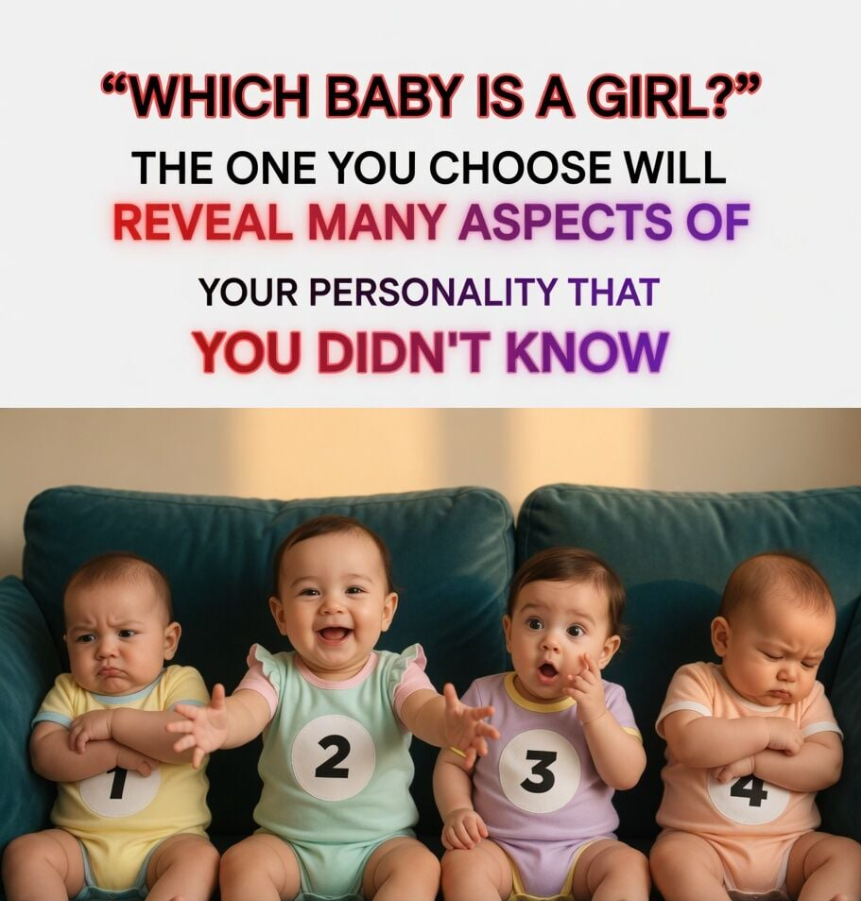 Psychological test: Which of these four babies is a little girl?
